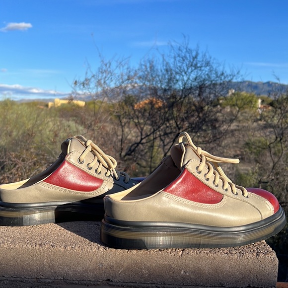 🏴 Dr. Martens MIE Vintage 90’s Two Tone Mules / Bowling Shoes UK 5 - Picture 11 of 17